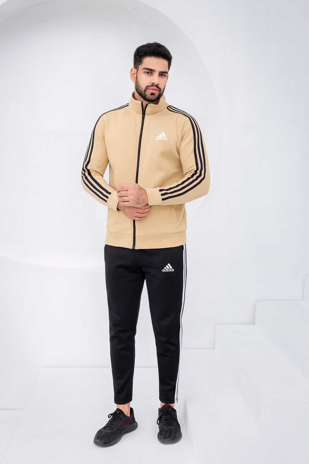 Tan Stripe - Winter Tracksuit