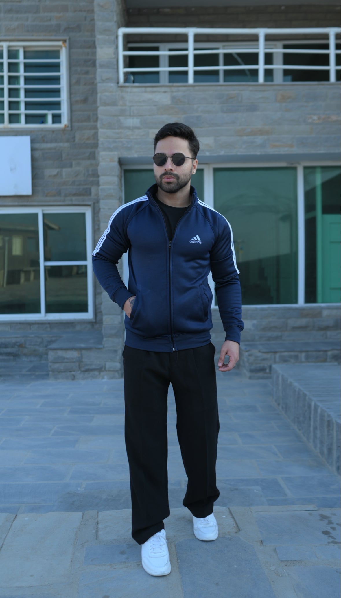 Navy Half-Stripe Upper