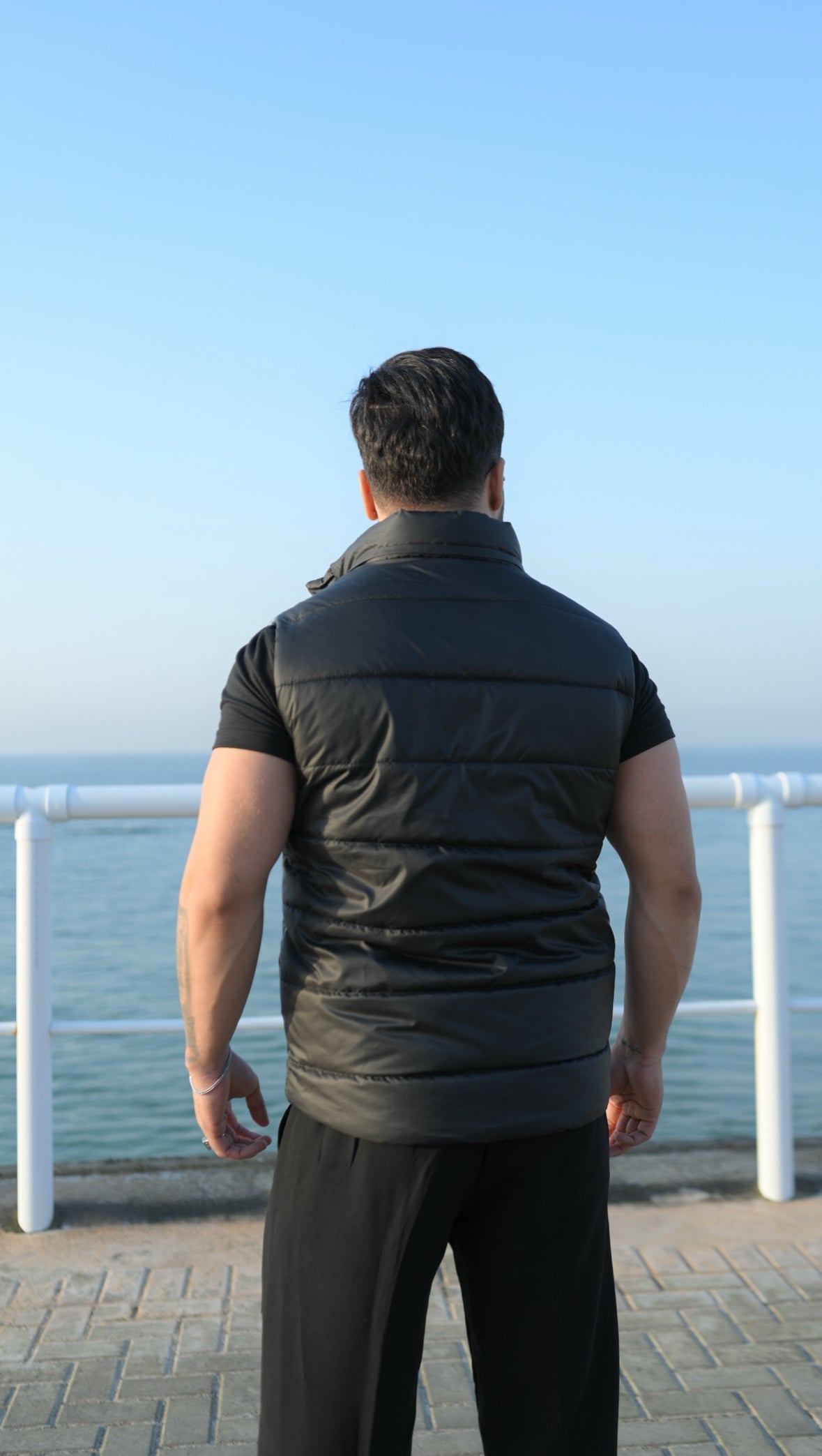 Black Puffer Jacket - Removable Hood