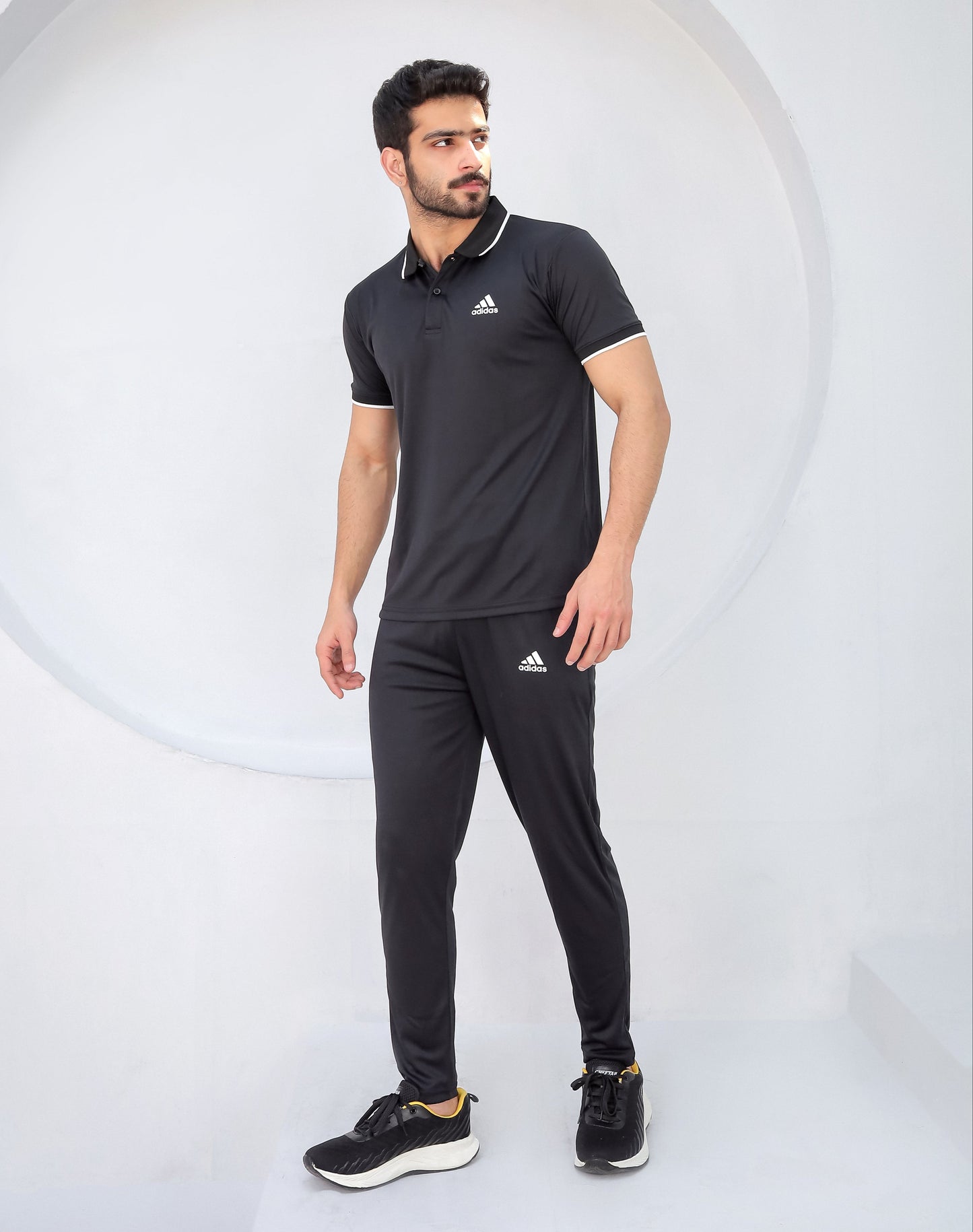 Tipped Black-Tracksuit