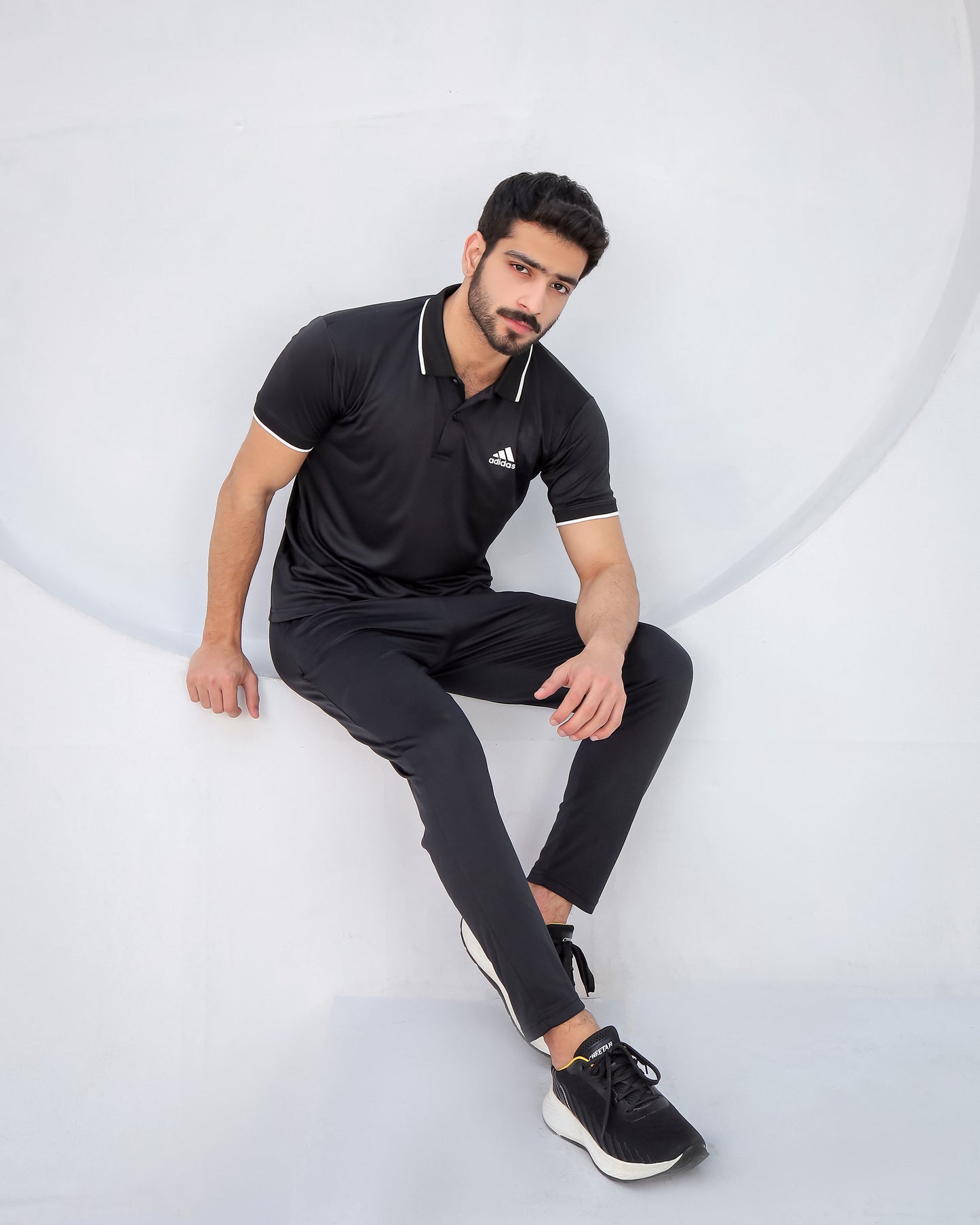 Tipped Black-Tracksuit