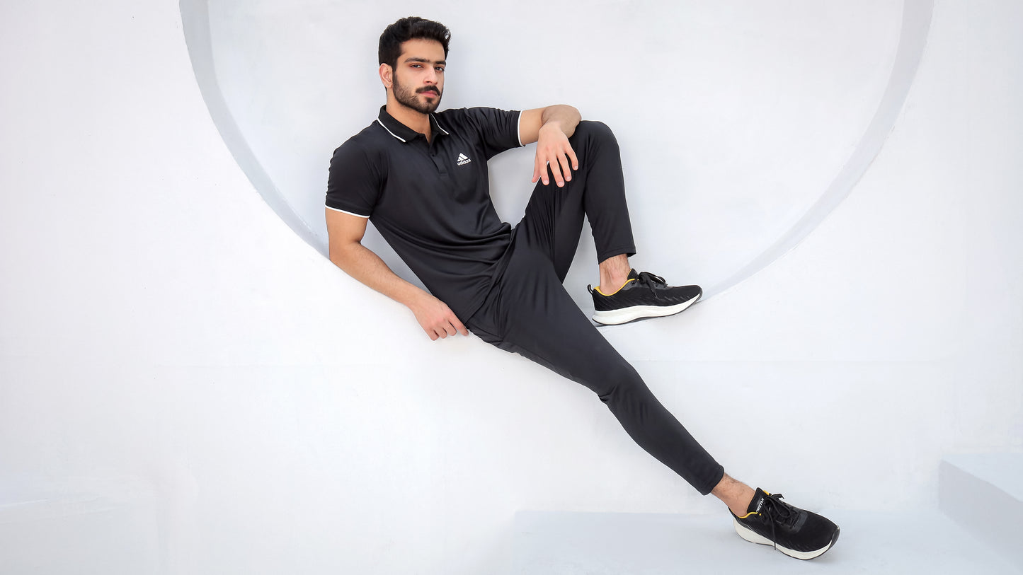 Tipped Black-Tracksuit