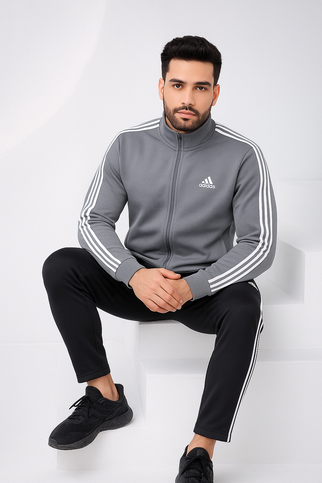 Grey Stripe - Winter Tracksuit