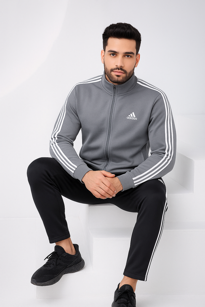 Grey Stripe - Winter Tracksuit