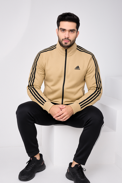 Tan Stripe - Winter Tracksuit