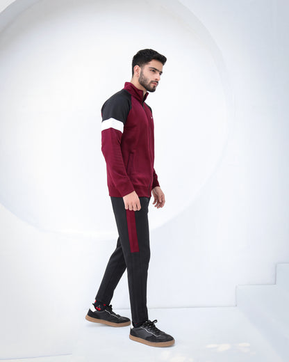 Vortex Maroon-Winter Tracksuit