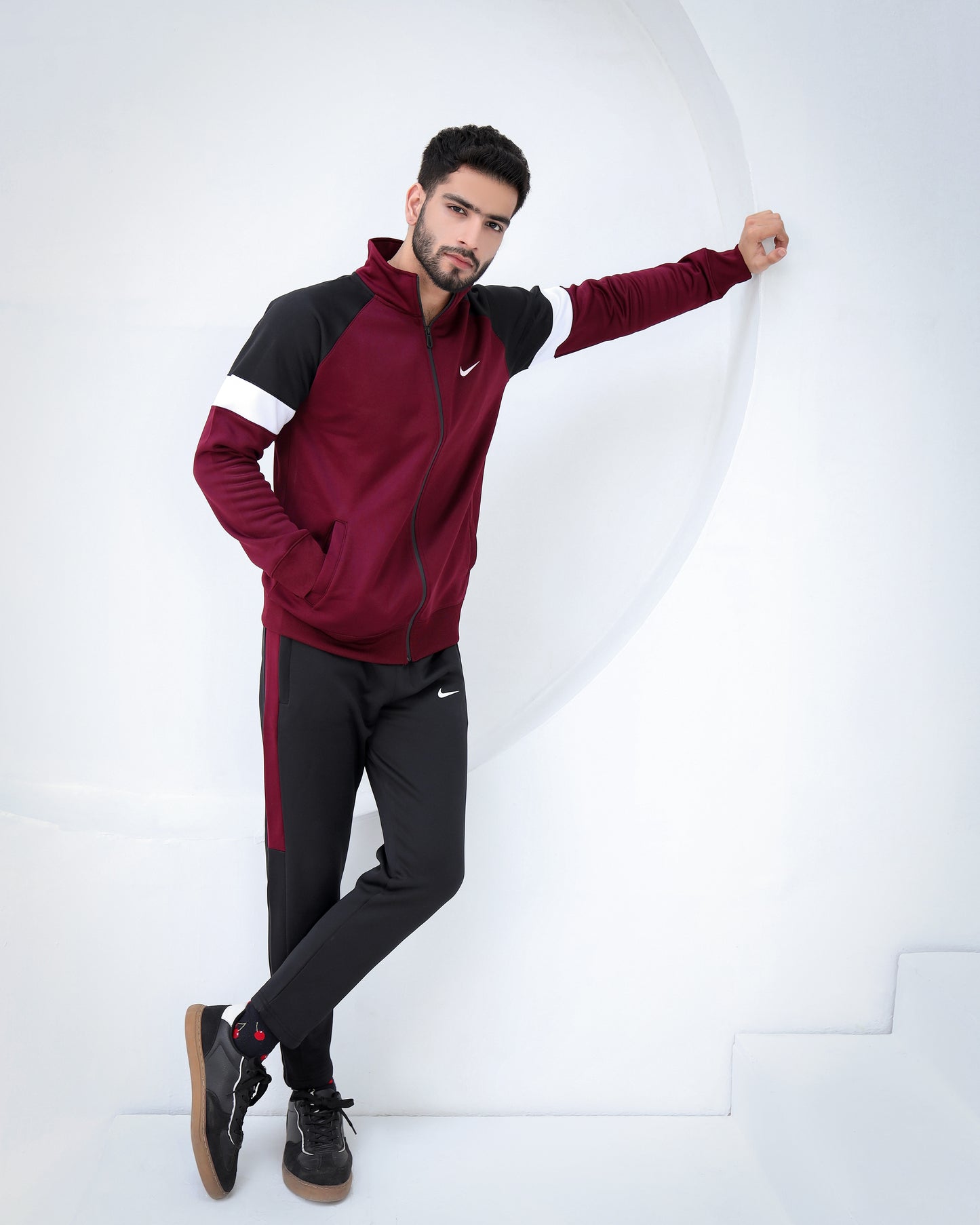 Vortex Maroon-Winter Tracksuit