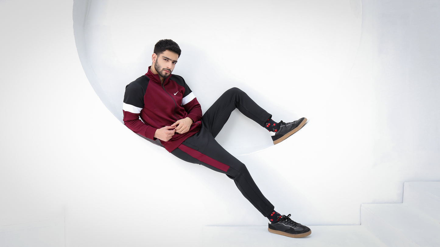 Vortex Maroon-Winter Tracksuit