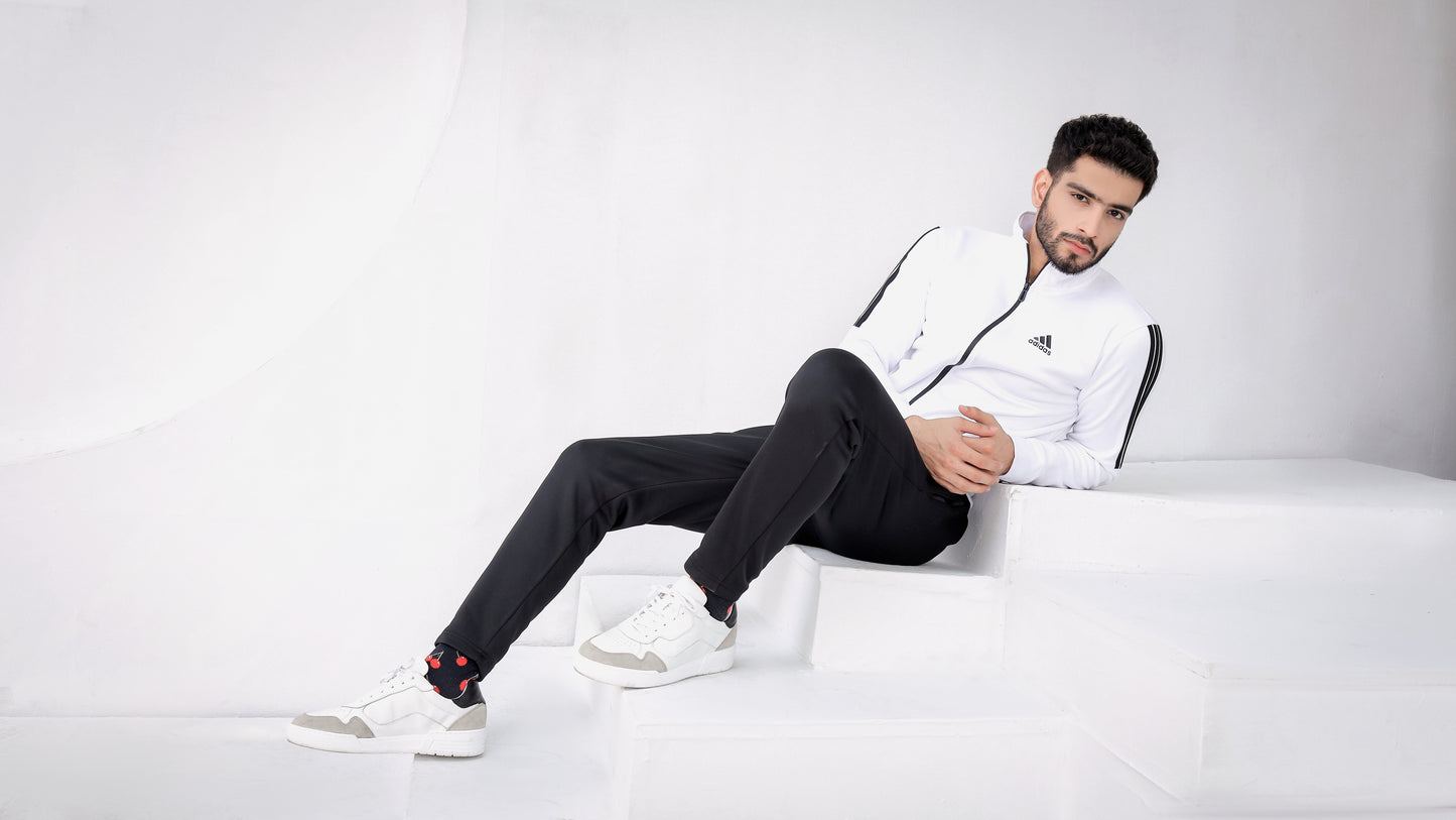 White Stripe-Winter Tracksuit