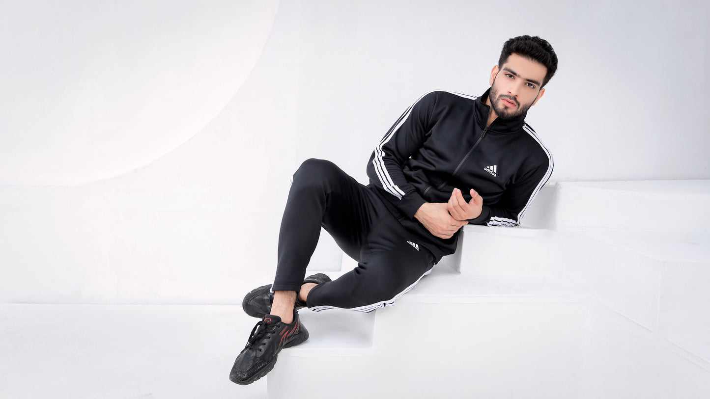 Black Stripe-Winter Tracksuit