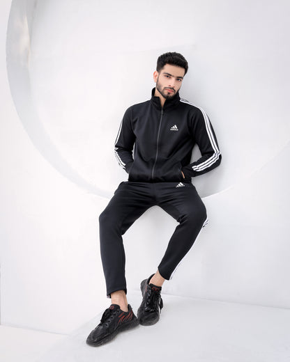 Black Stripe-Winter Tracksuit