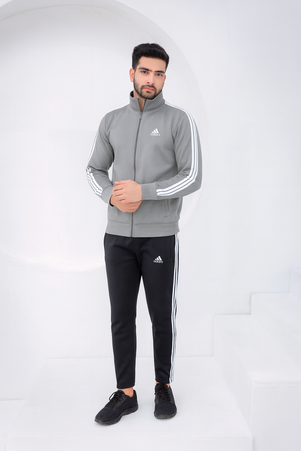Grey Stripe - Winter Tracksuit