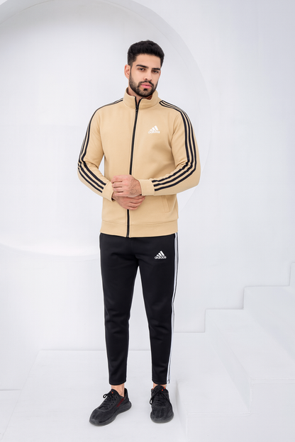 Tan Stripe - Winter Tracksuit
