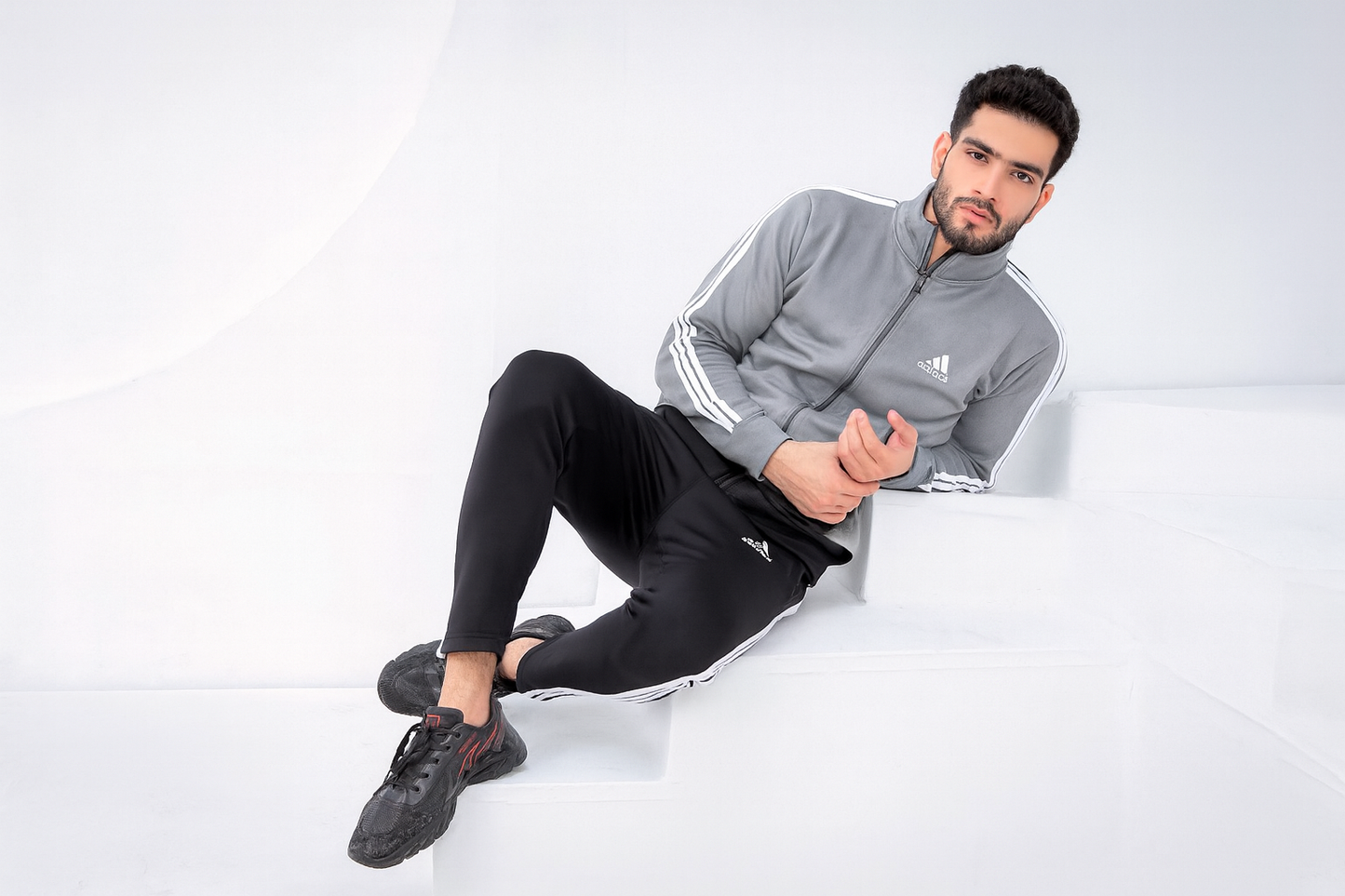 Grey Stripe - Winter Tracksuit