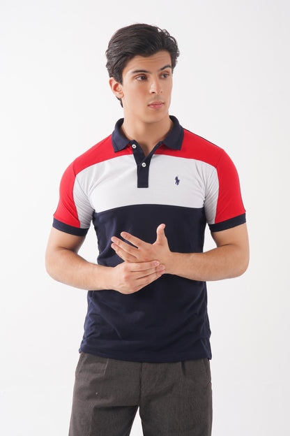 Paris Red/White Polo