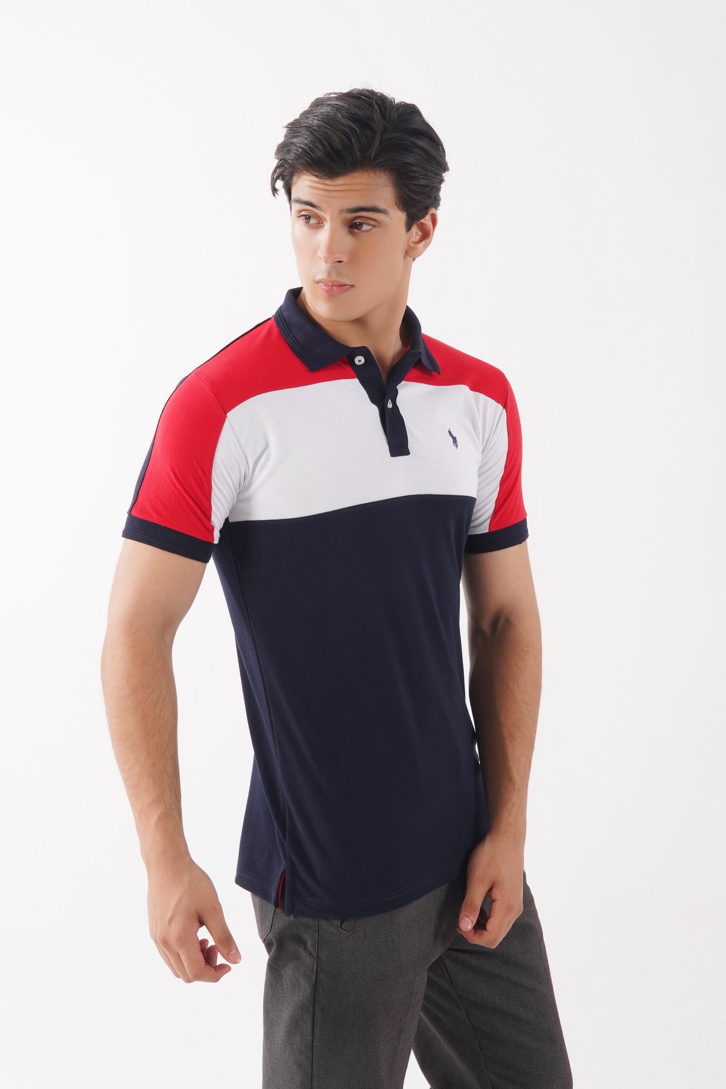 Paris Red/White Polo