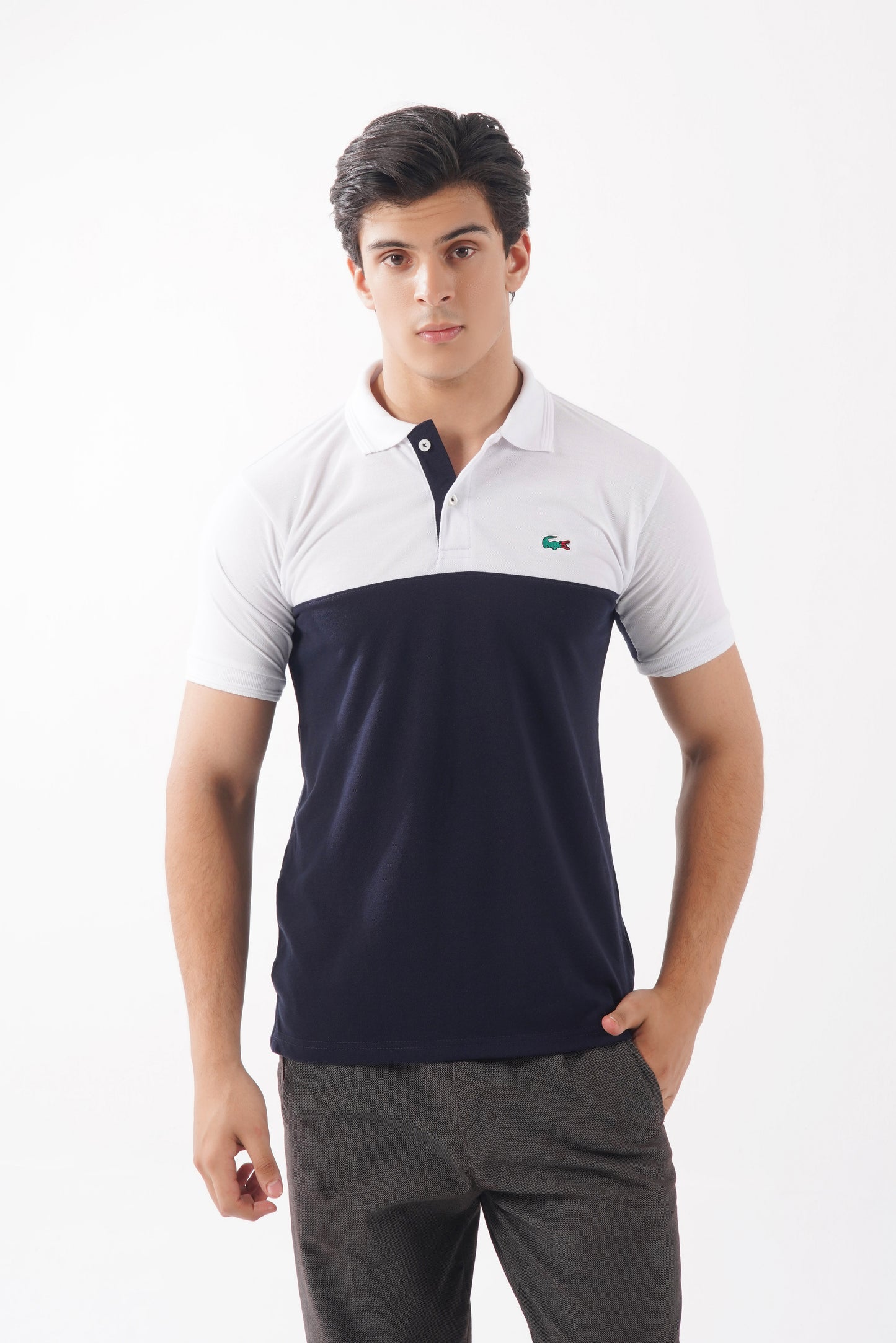 Apex Navy/White Polo