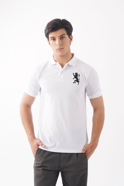 White Basic Polo