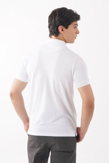 White Basic Polo