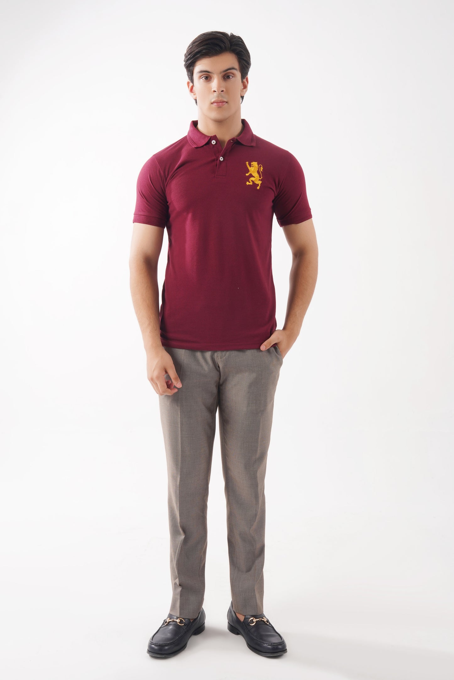 Maroon Basic Polo