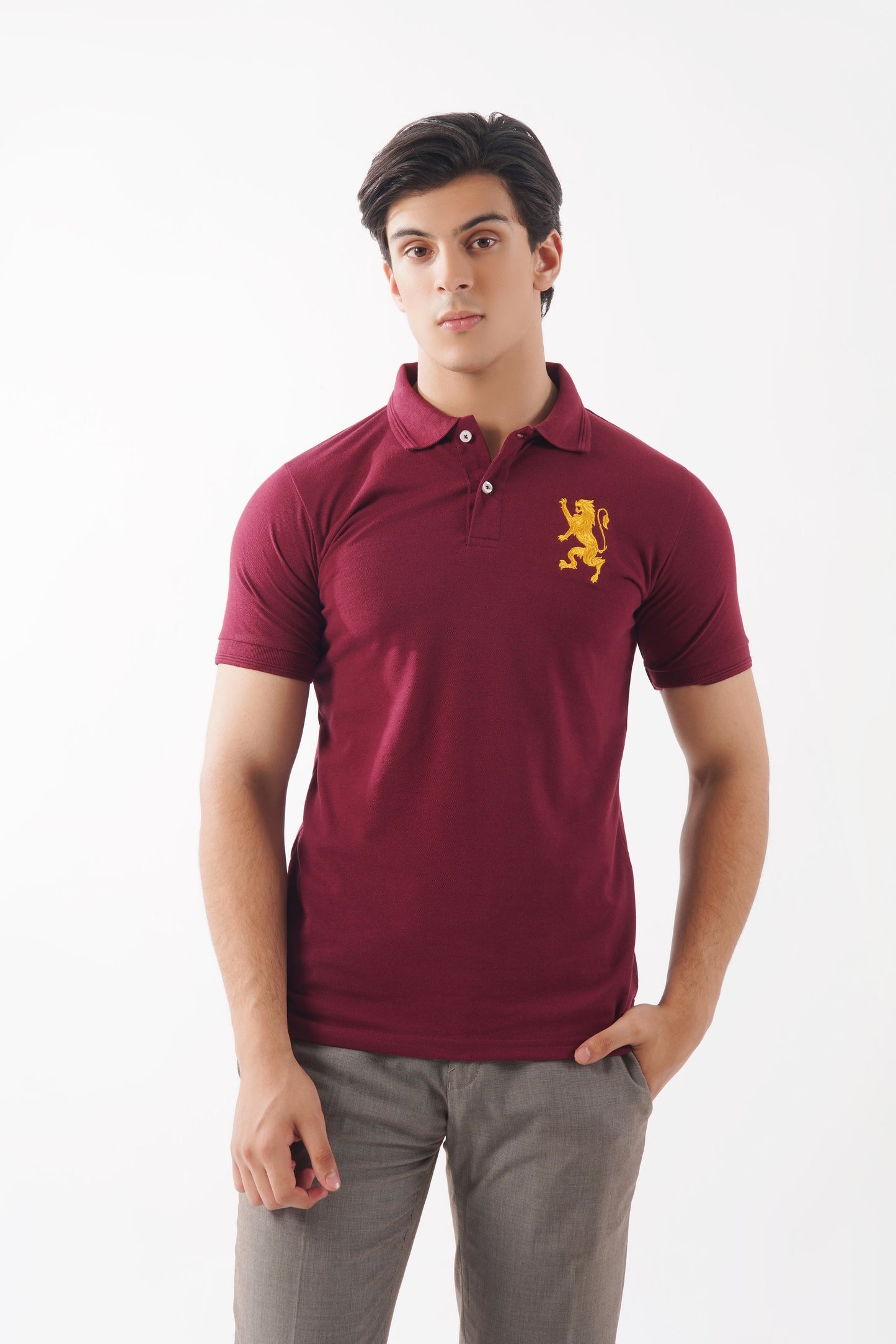 Maroon Basic Polo