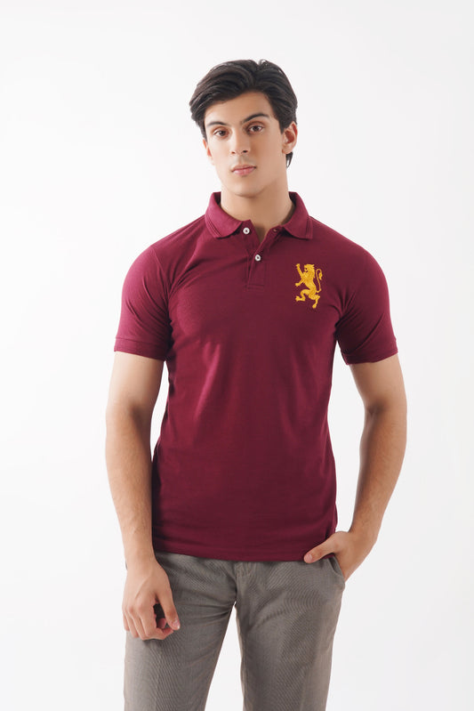 Maroon Basic Polo