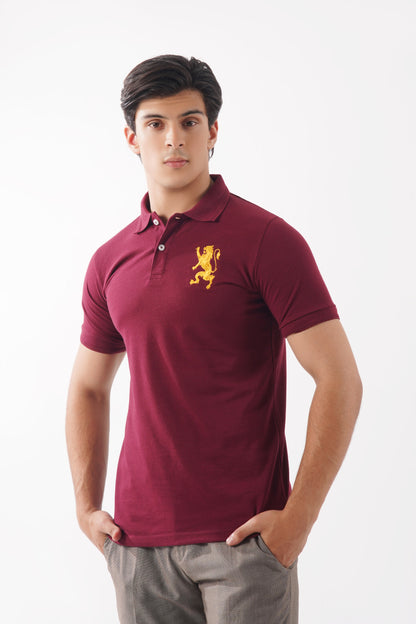 Maroon Basic Polo