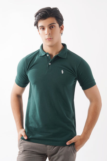 Solid Green Polo