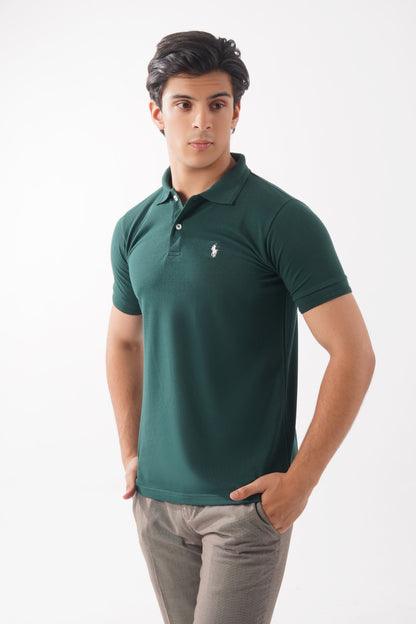 Solid Green Polo