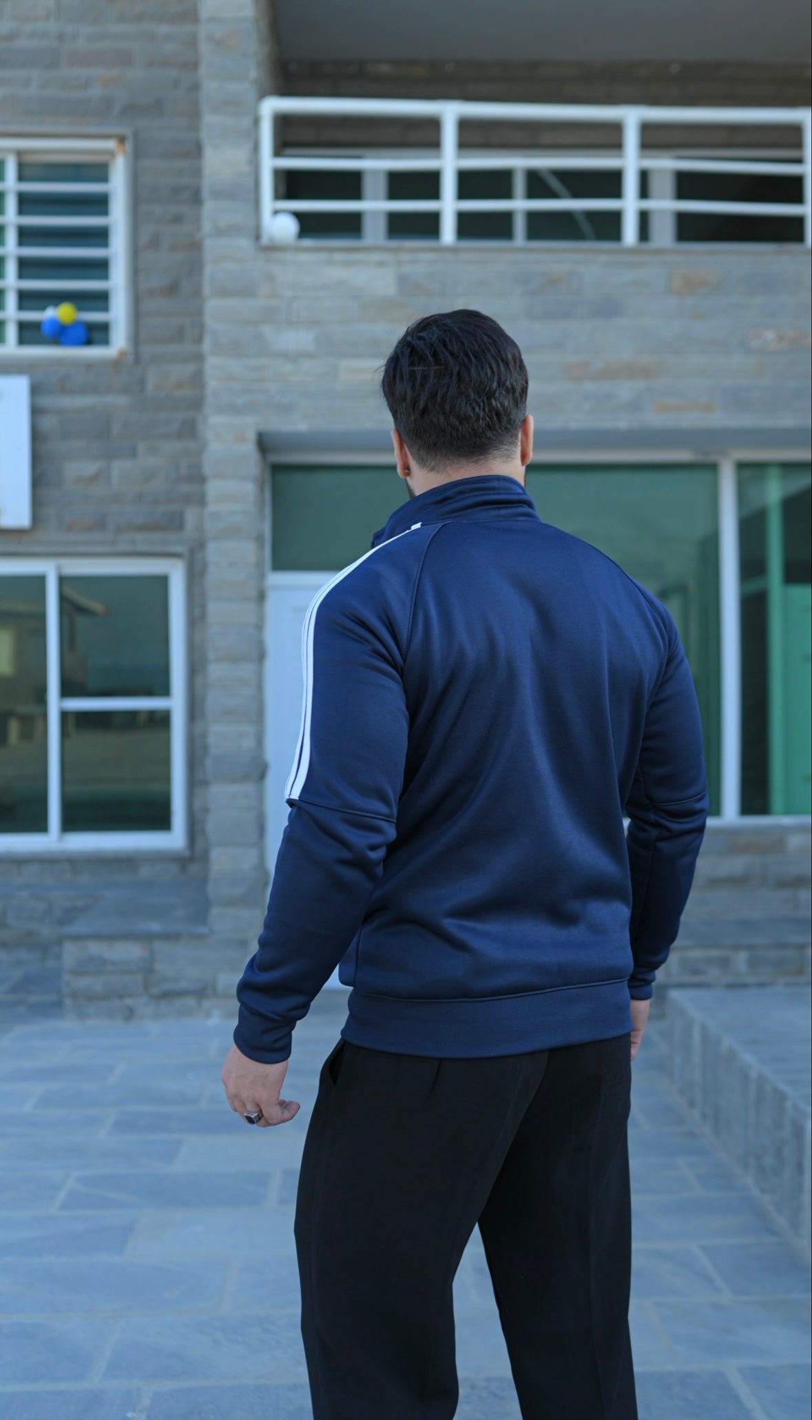 Navy Half-Stripe Upper