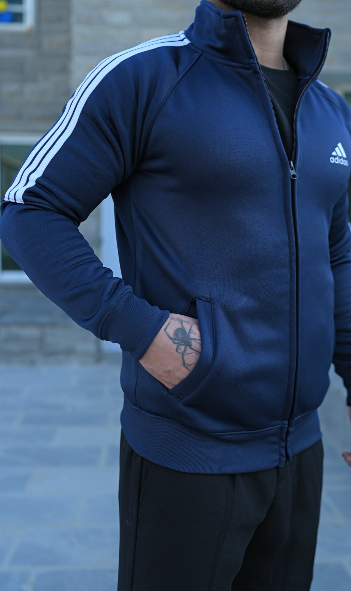 Navy Half-Stripe Upper