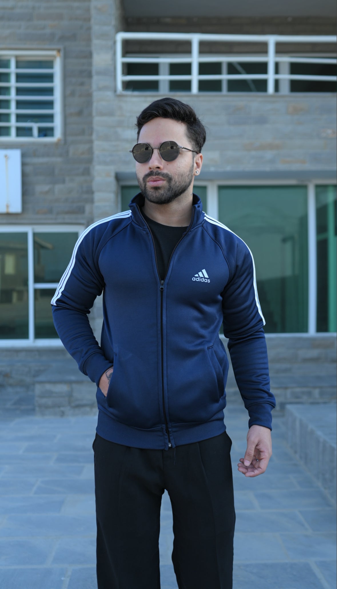 Navy Half-Stripe Upper