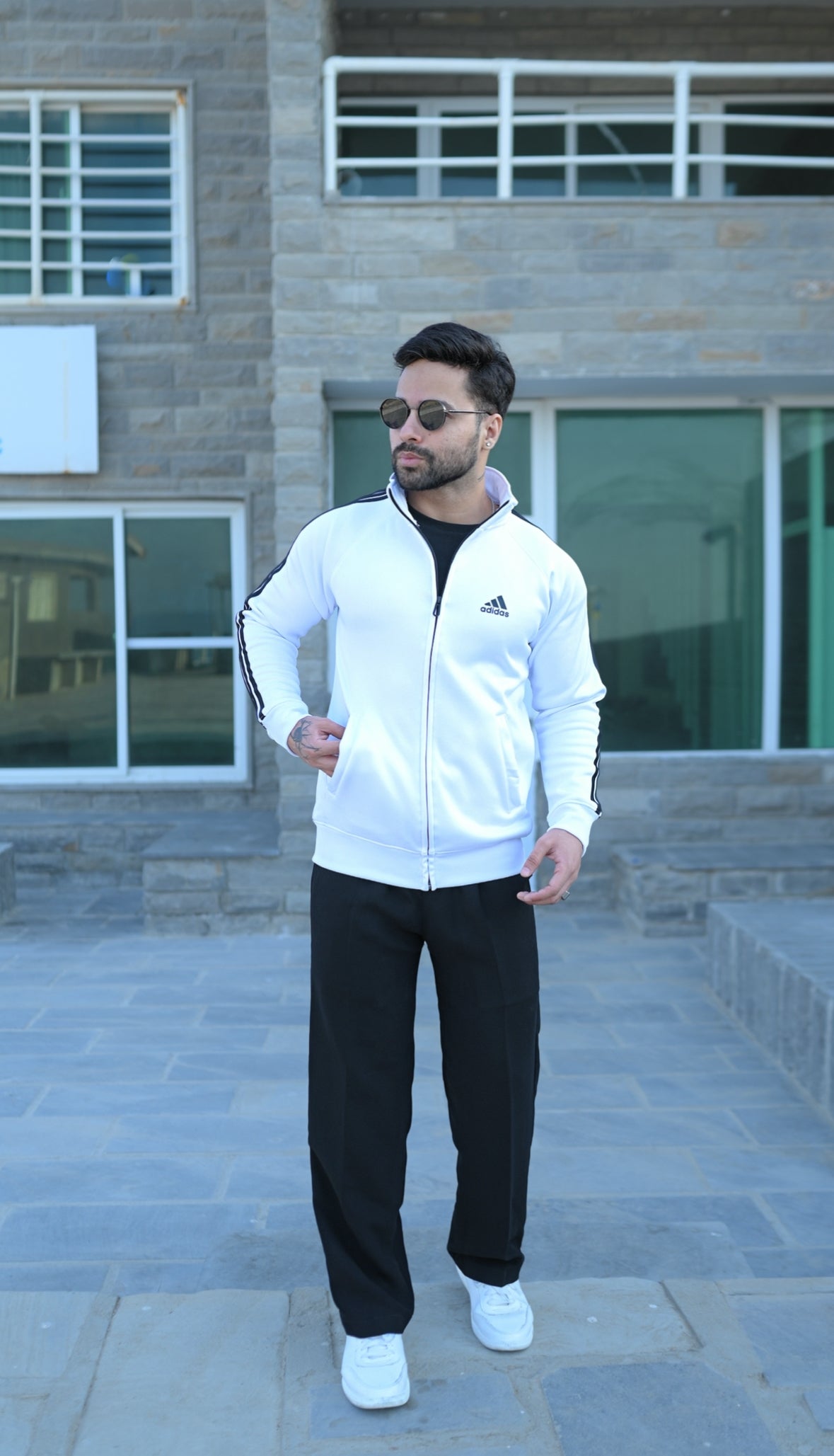 White Full-Stripe Upper