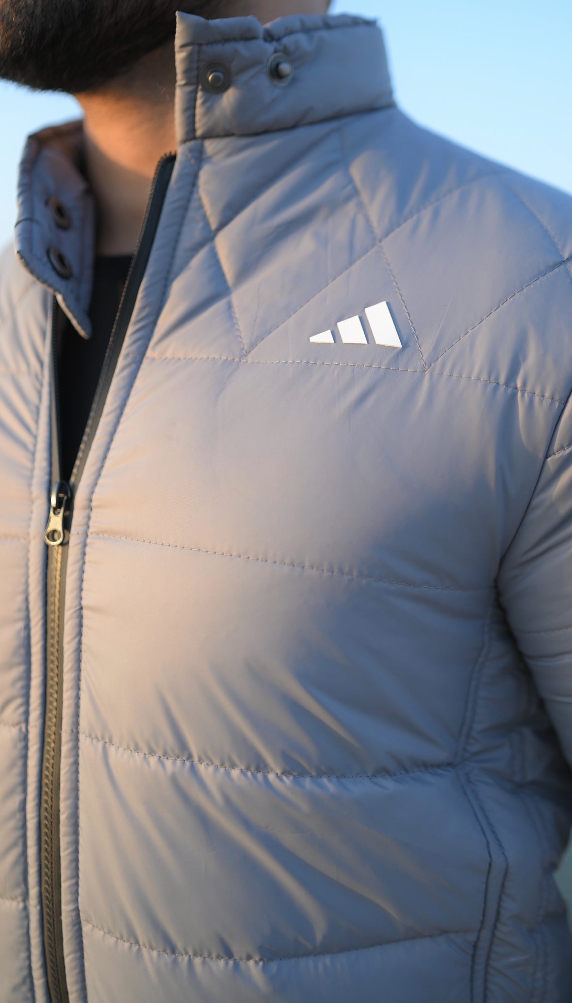 Grey Puffer Jacket