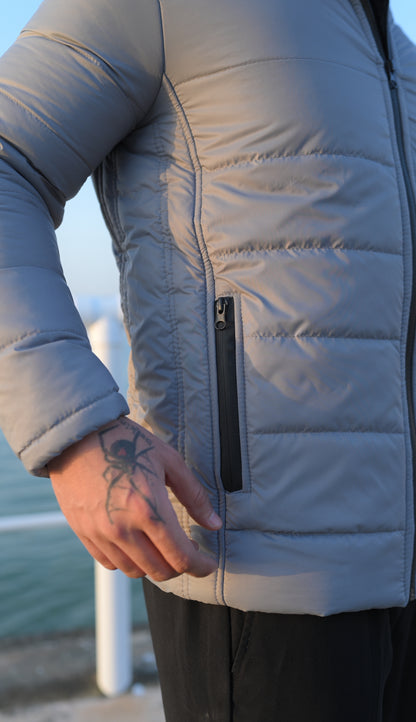 Grey Puffer Jacket