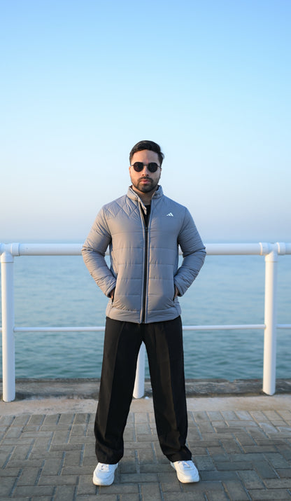 Grey Puffer Jacket