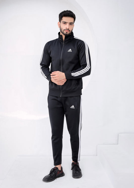 Black Stripe-Winter Tracksuit