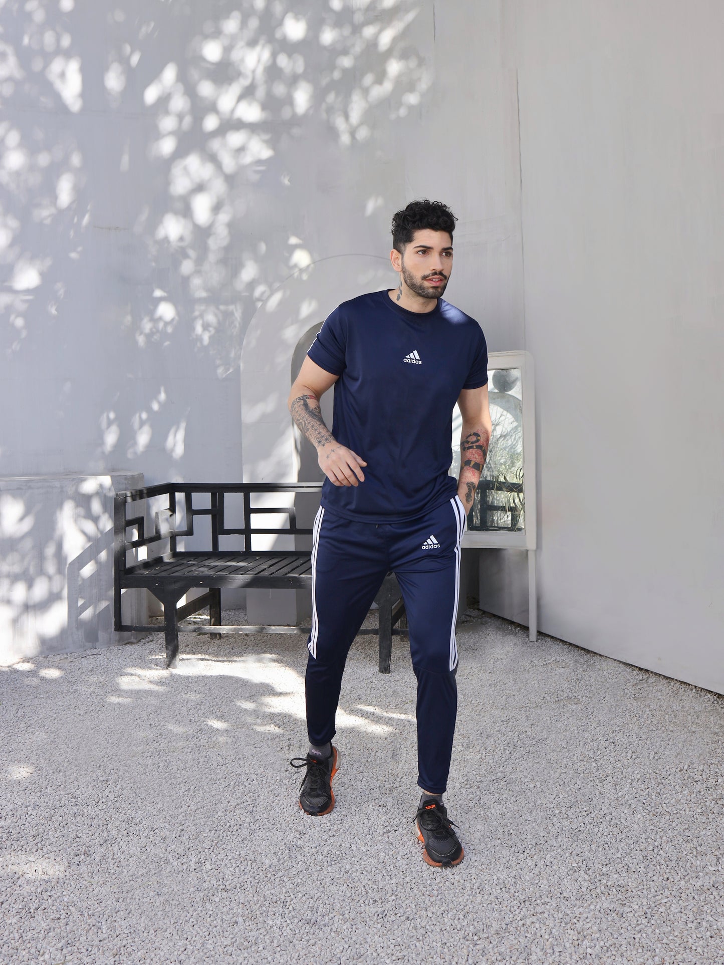 Addi Navy Half Tri-line(Tracksuit)