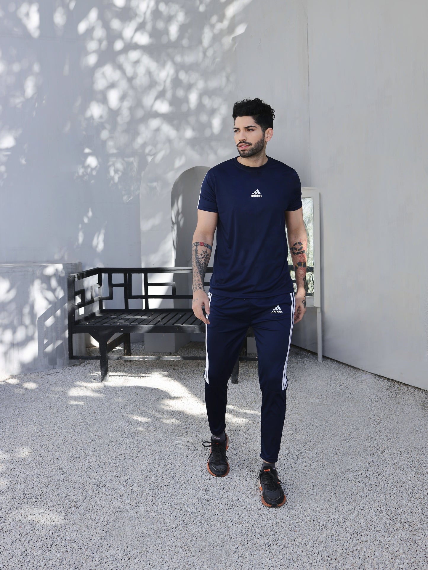 Addi Navy Half Tri-line(Tracksuit)