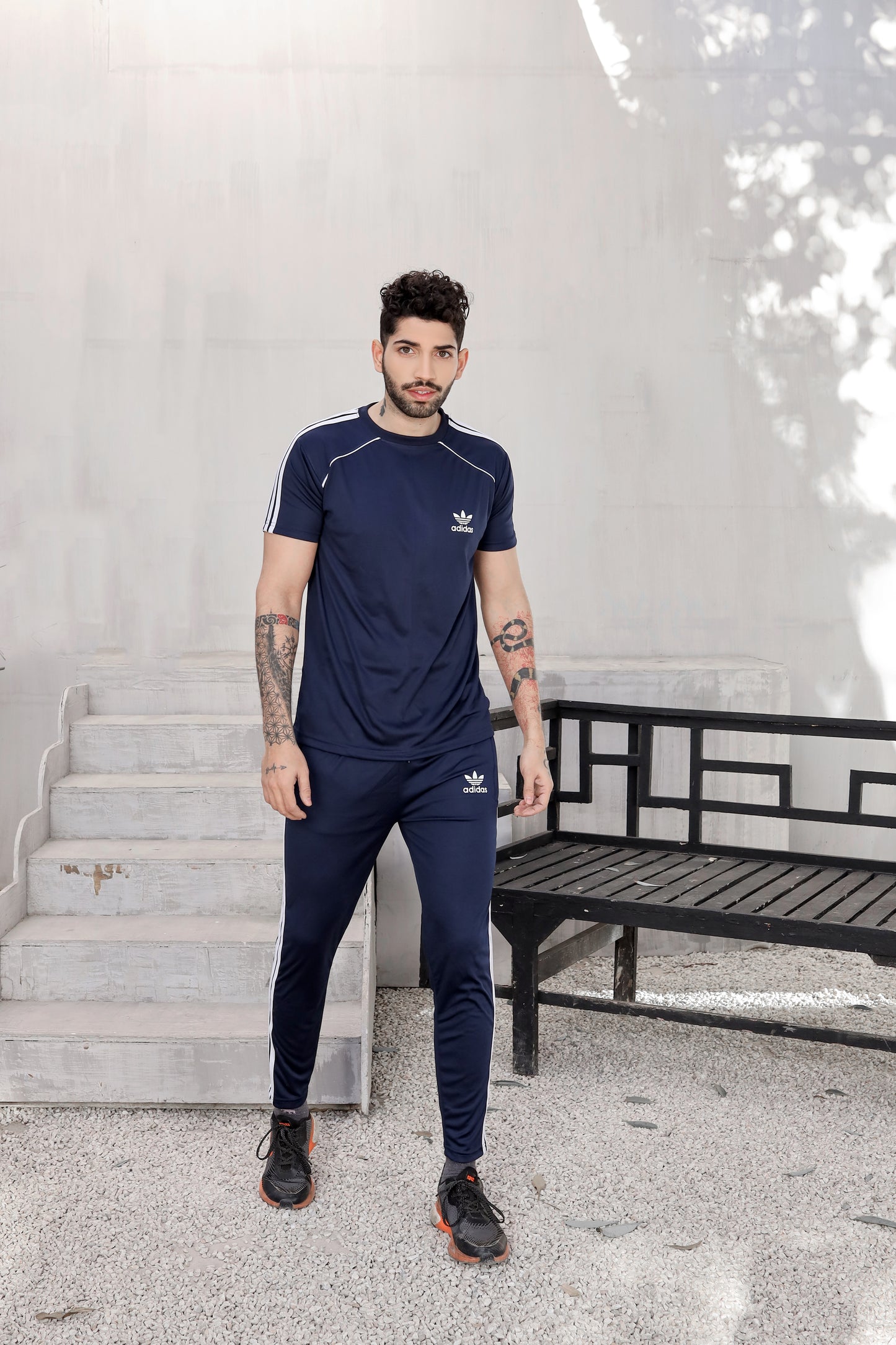 Addi Navy Full Tri-line+Piping(Tracksuit)