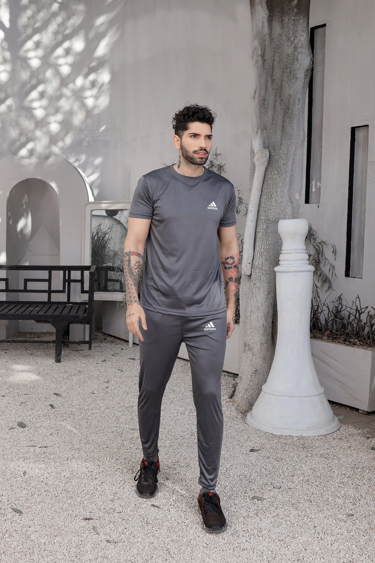 Addi Grey Back Tri-line(Tracksuit)