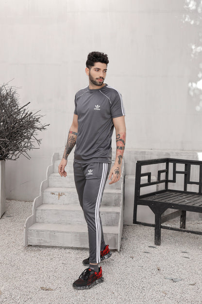 Addi Grey Full Tri-line+Piping(Tracksuit)