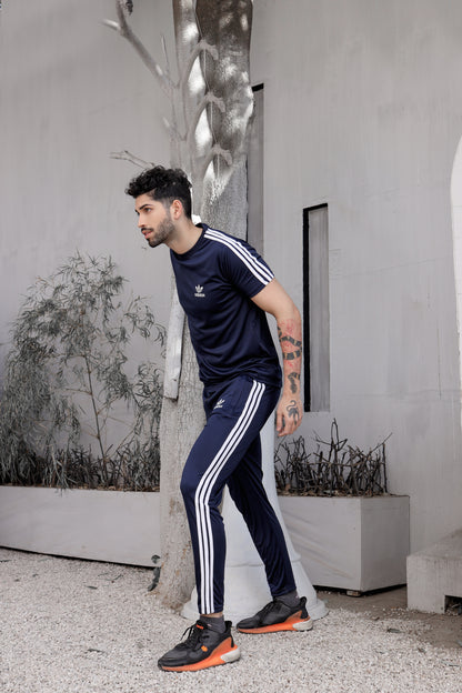 Addi Navy Full Tri-line(Tracksuit)