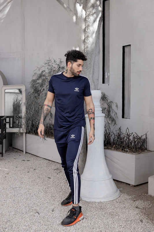 Addi Navy Full Tri-line(Tracksuit)