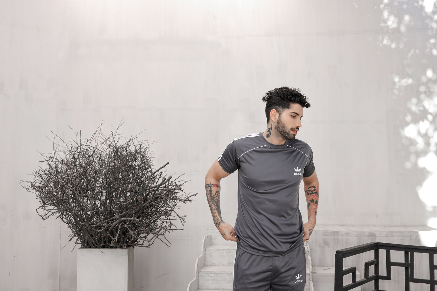 Addi Grey Full Tri-line+Piping(Tracksuit)