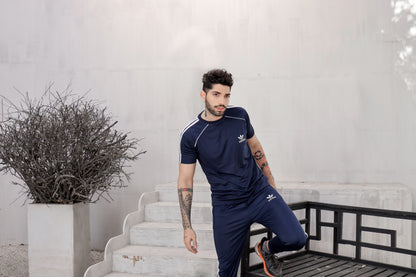 Addi Navy Full Tri-line+Piping(Tracksuit)